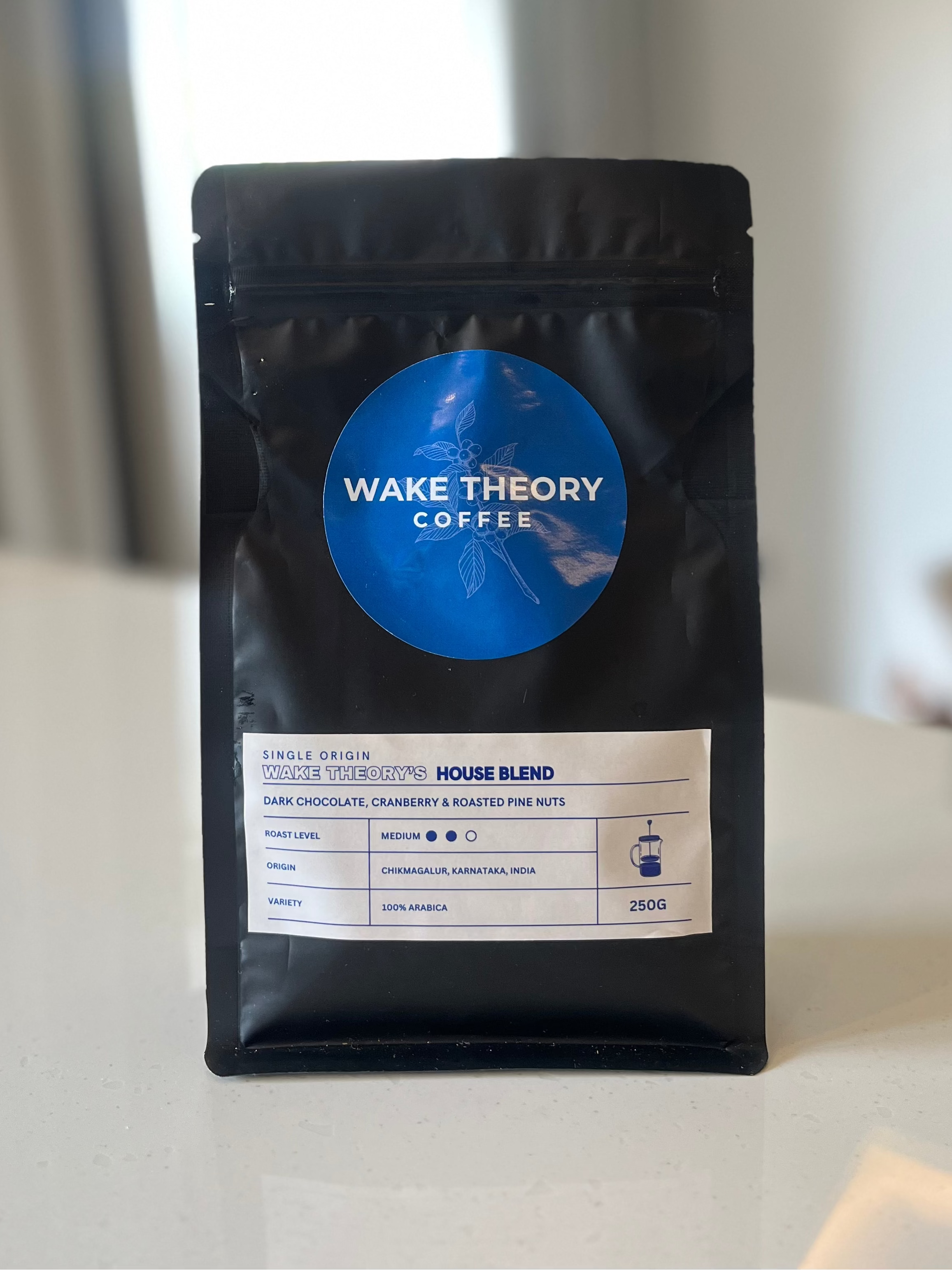 Wake Theory House Blend | 250g | Medium Roast | 100% Arabica Specialty Coffee